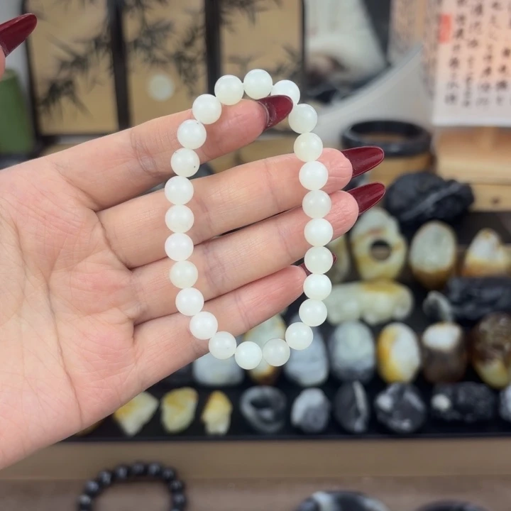 和田玉未镶嵌手链