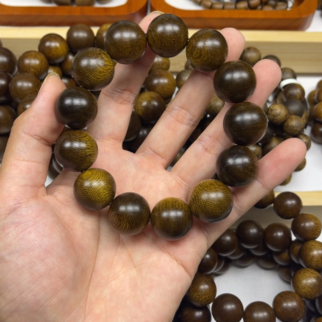 修***哥沉香手串越南芽庄白棋楠1.8