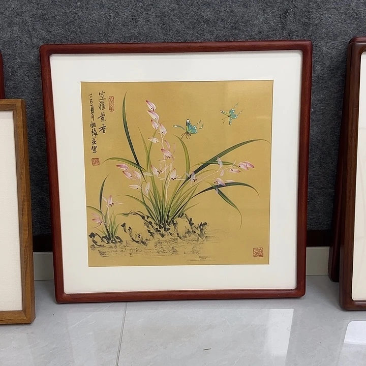 混***通国画国画立体兰花