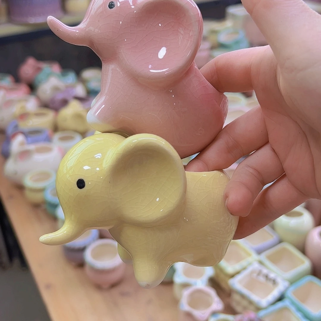 陶瓷花盆当场满12包邮