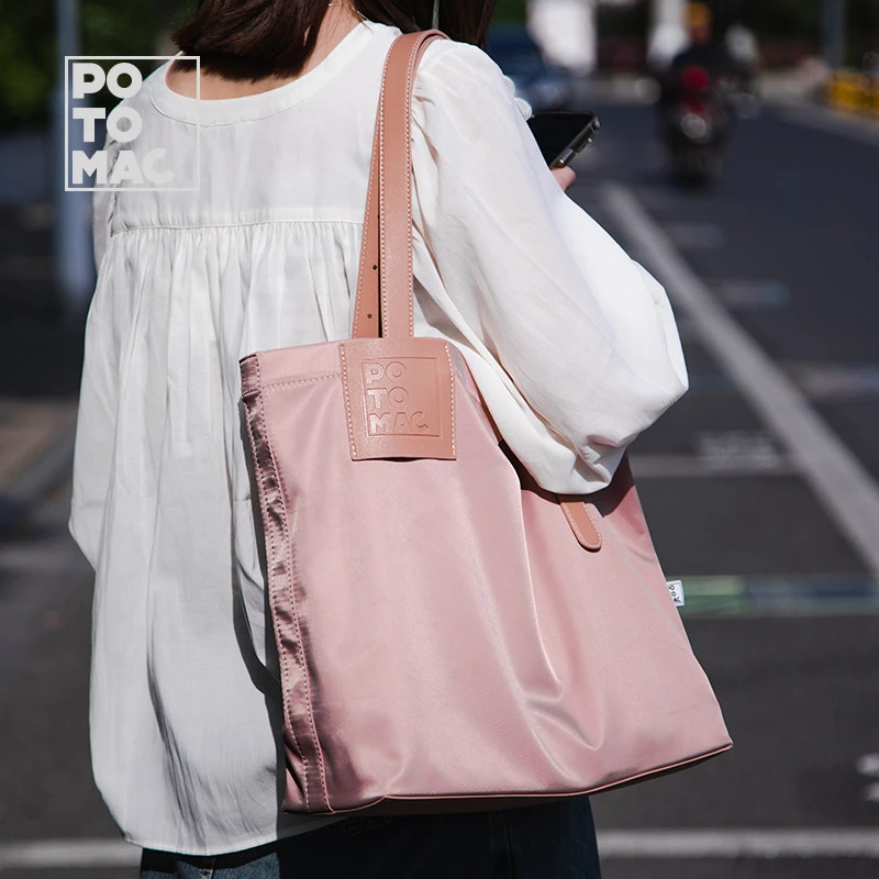 尼龙托特包大容量学生帆布包通勤休闲百搭妈咪包单肩手提