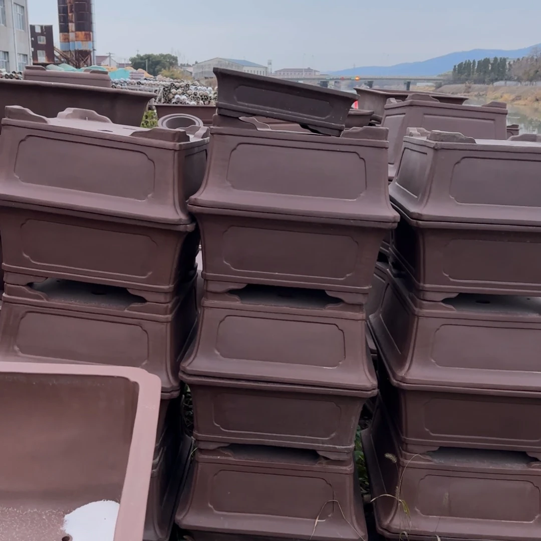 ღ***川花盆紫砂三只六十三只五十送四十长方