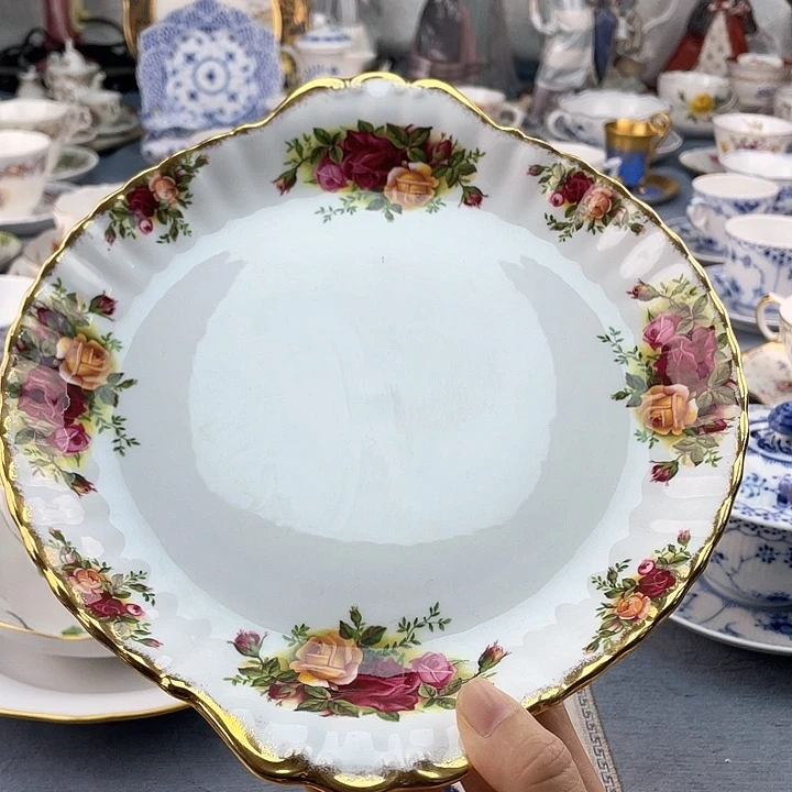 中古欧瓷瓷器小房子