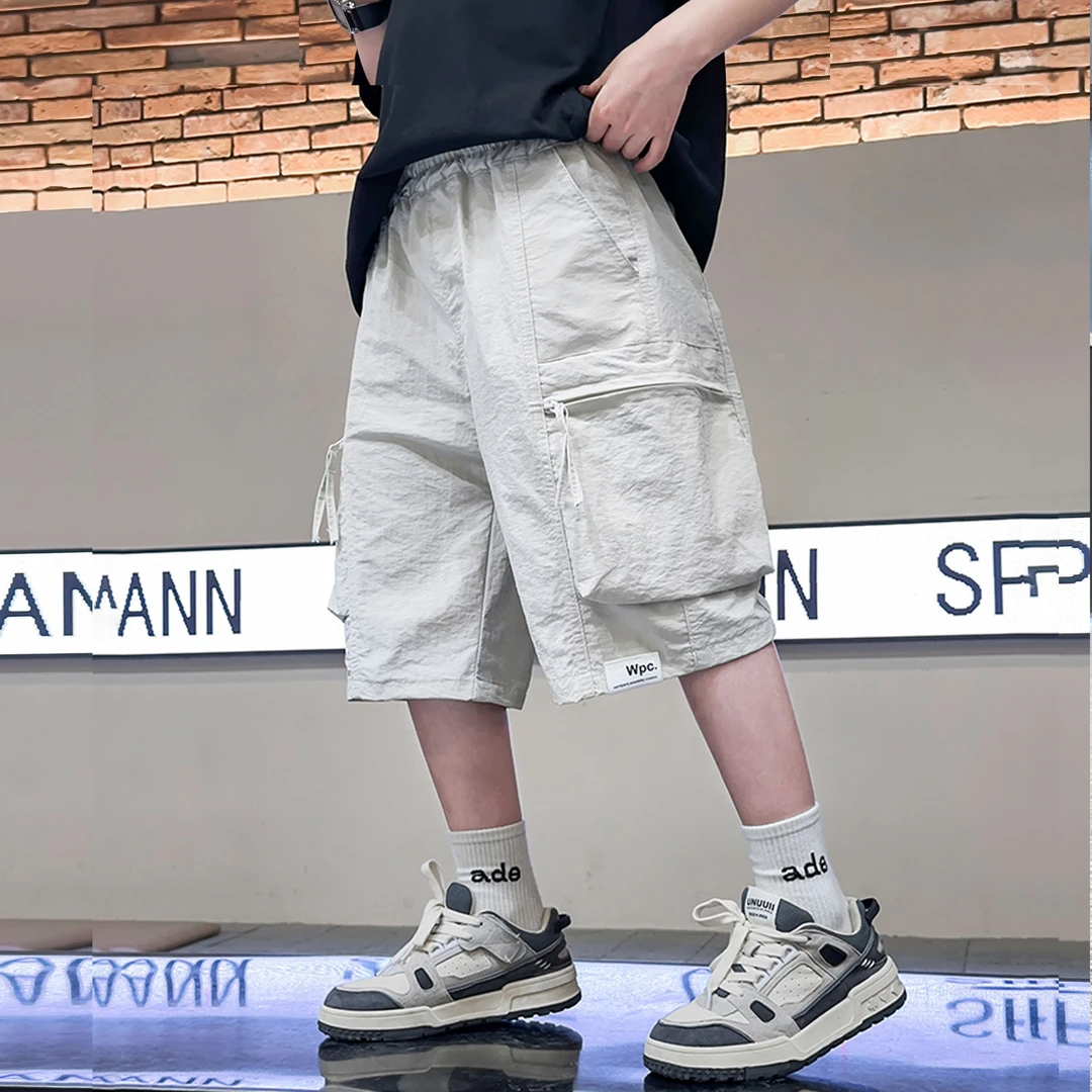 【真速干面料】男童中大童夏季薄款五分裤短裤工装裤休短裤2025新