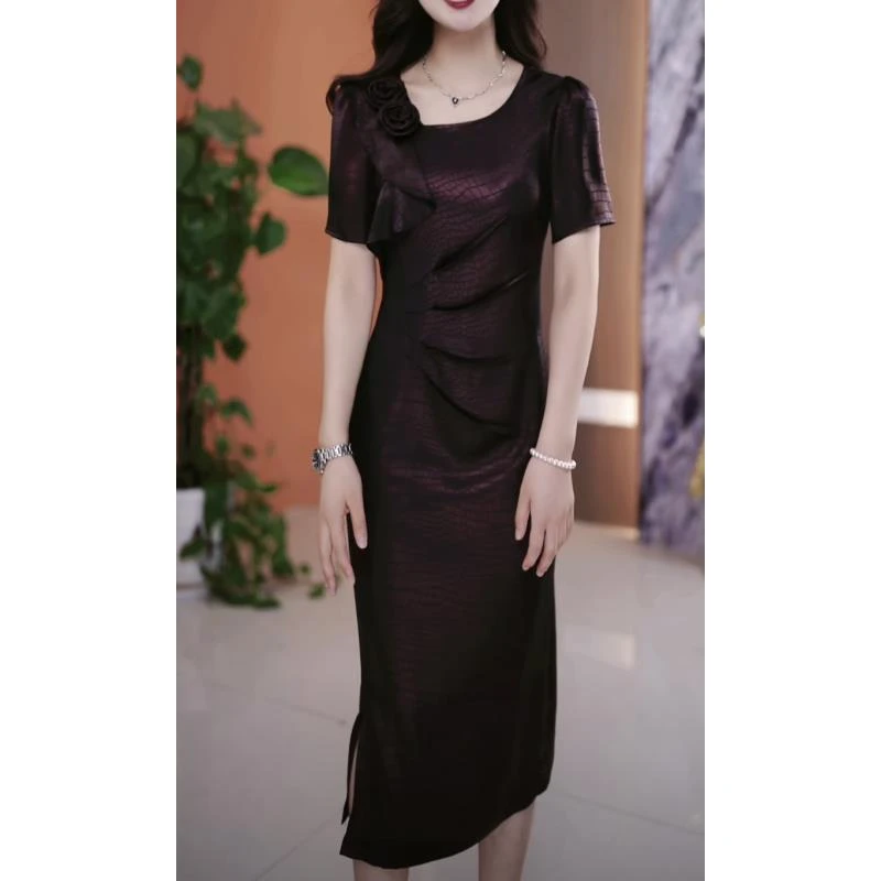 【连衣裙】2025夏季新款女人味气质显瘦百搭收腰连衣裙YX25K1263