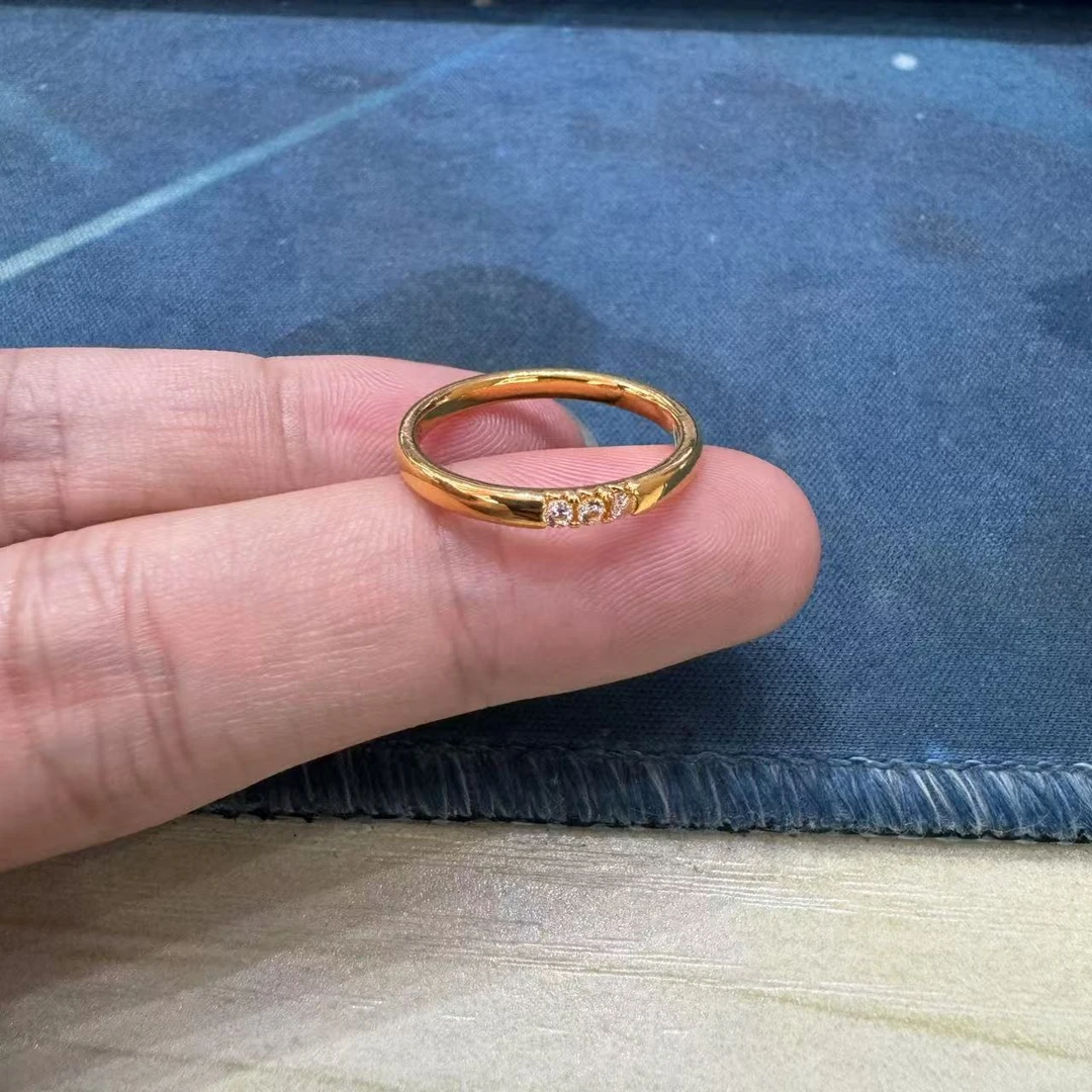 【SG】18K莫桑简约轻奢戒指