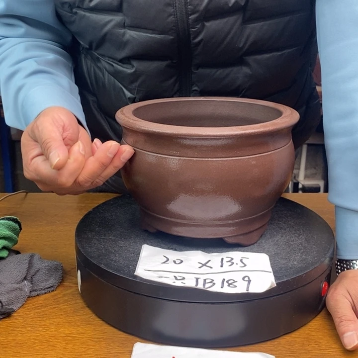 紫砂花盆货号一只JB189