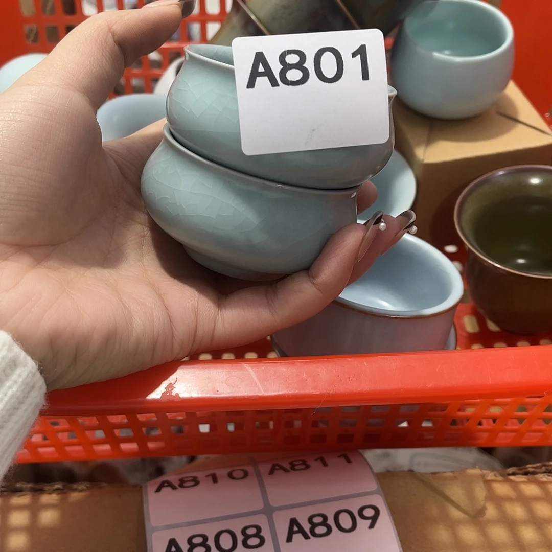 a***具瓷片茶摆件工艺品摆件666