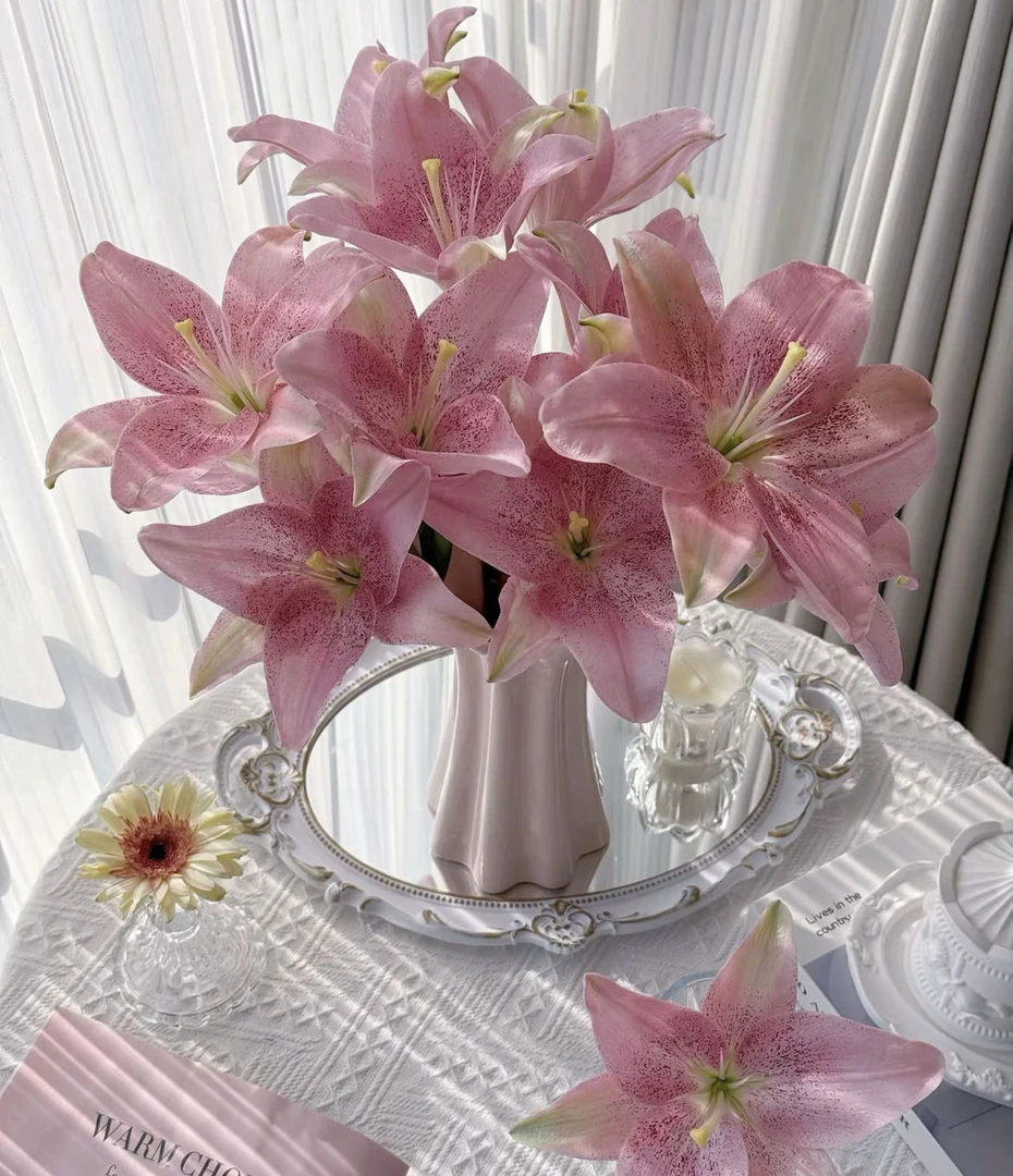 【小阿阮】A级粉天使无香百合 粉嫩可爱夏天鲜花家庭插花 顺丰直发