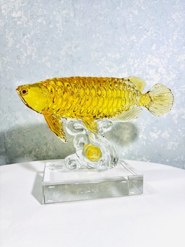 乔迁摆件金龙鱼家居客厅装饰品电视柜酒柜摆设饭店铺开业工艺礼品