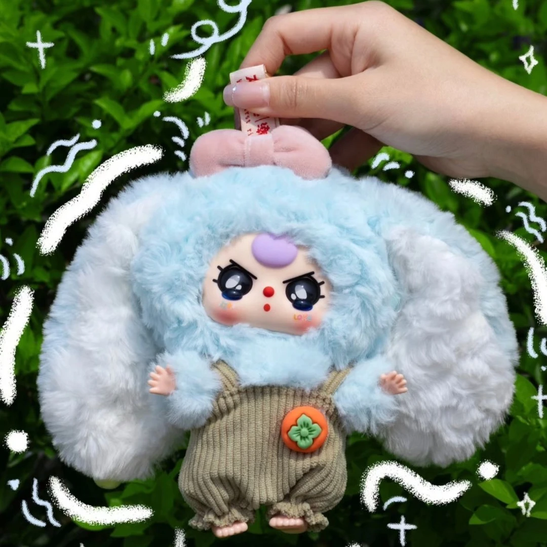 娃三岁马卡龙小小兔二代盲盒搪胶萌趣毛绒潮玩礼物