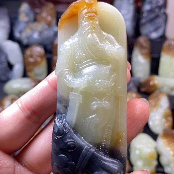喜***好和田玉未镶嵌挂件