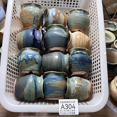 紫砂花盆304微瑕品口径4厘米左右的