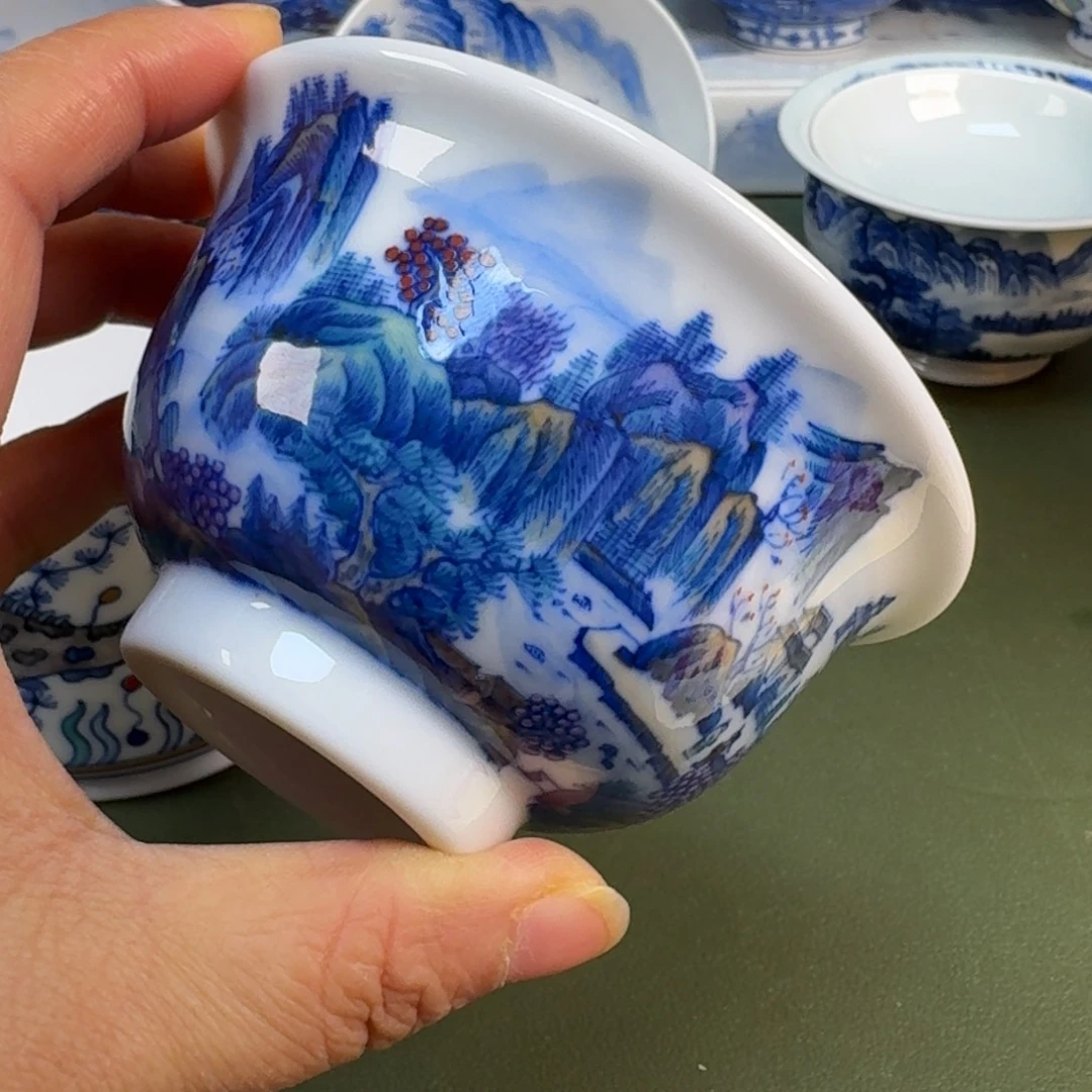 陶景德镇纯手绘茶具圆圆299