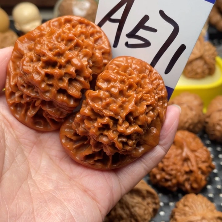 桃核把件大官帽54