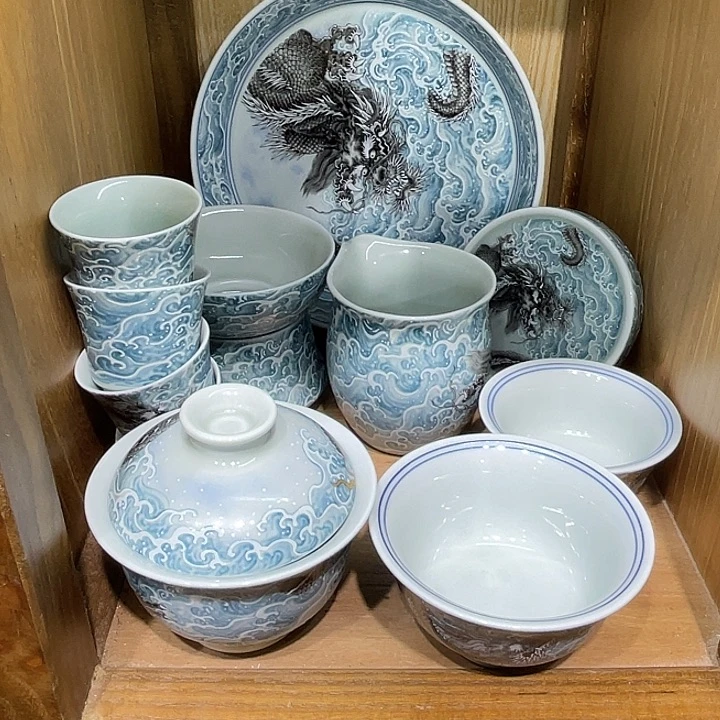 一***风龙腾四海5件套茶具