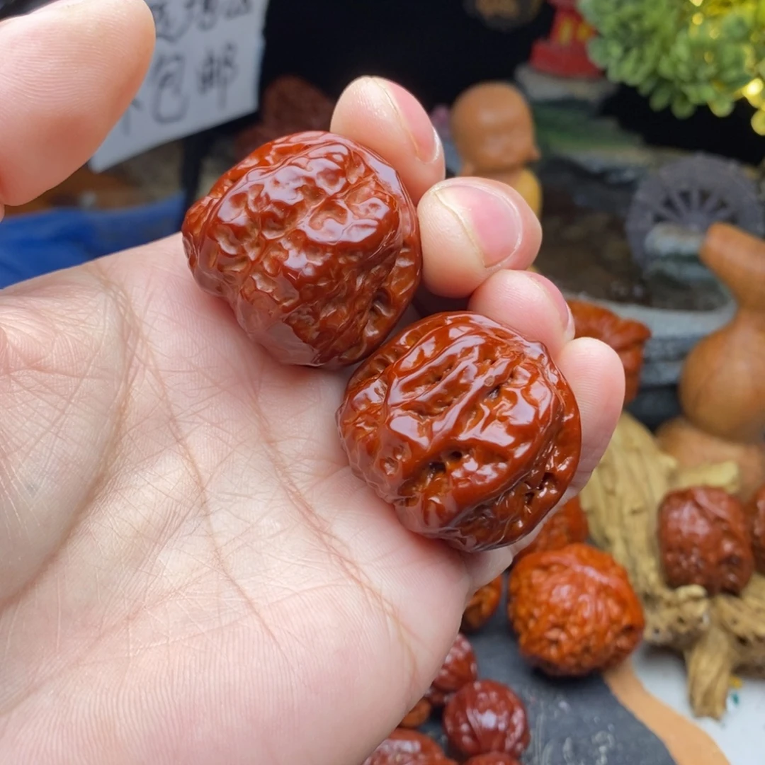 小***枪把件文玩核桃蛤蟆头