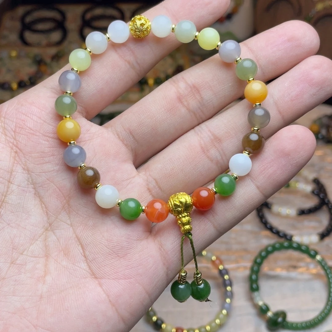 和田玉未镶嵌手链