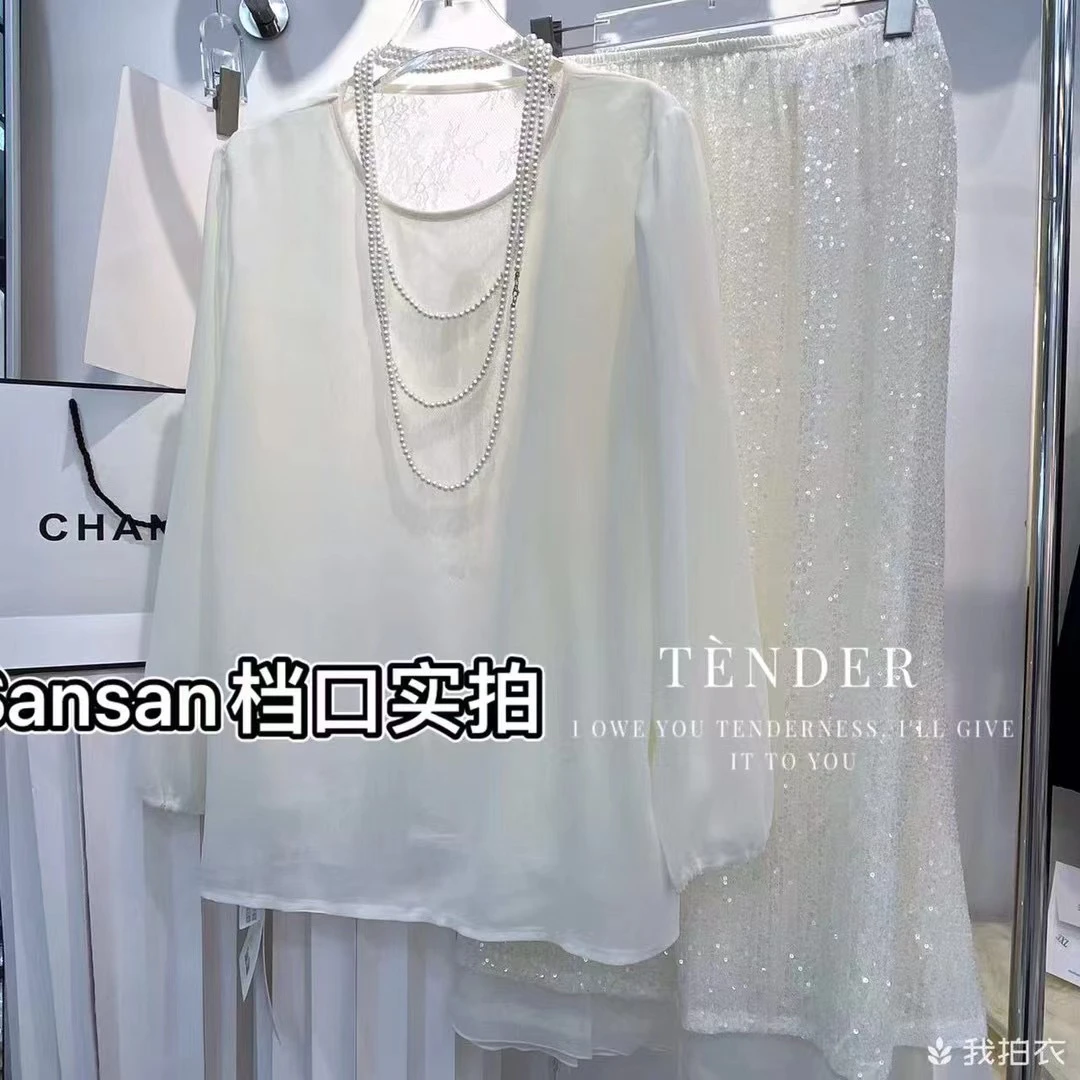 大码设计感后背蕾丝系绳雪纺防晒罩衫显瘦遮肉上衣25359