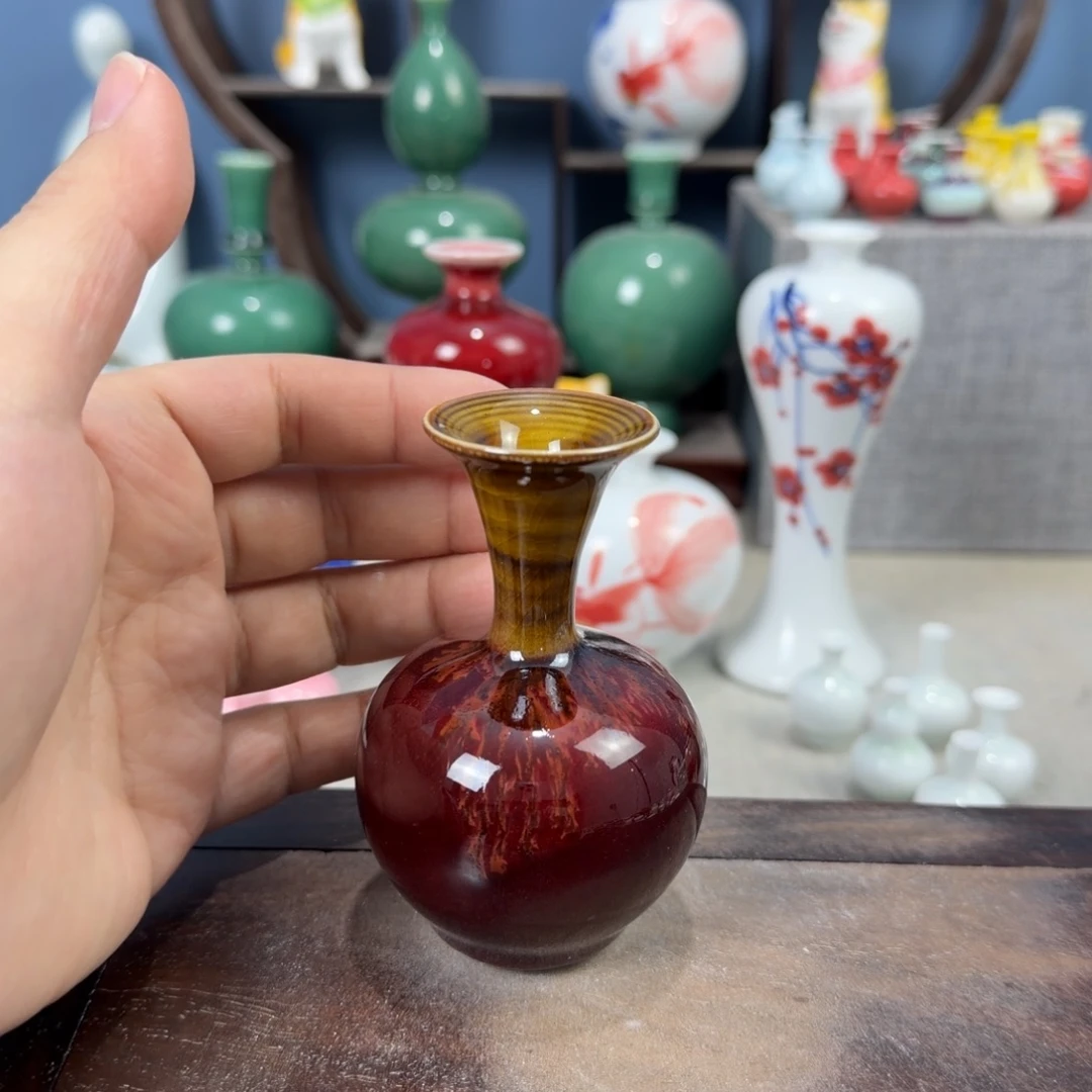 陶瓷手工小花器摆件