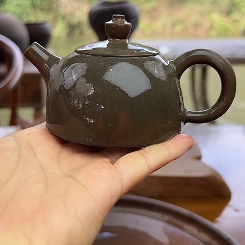 戬谷龙窑柴烧茶壶16