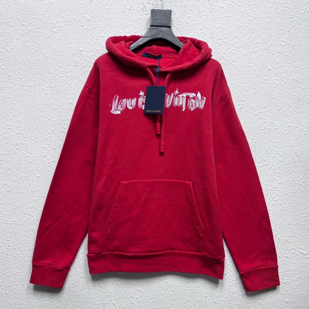 全新未使用 LouisVuitton/路易威登 印花连帽卫衣 XXL YH16482