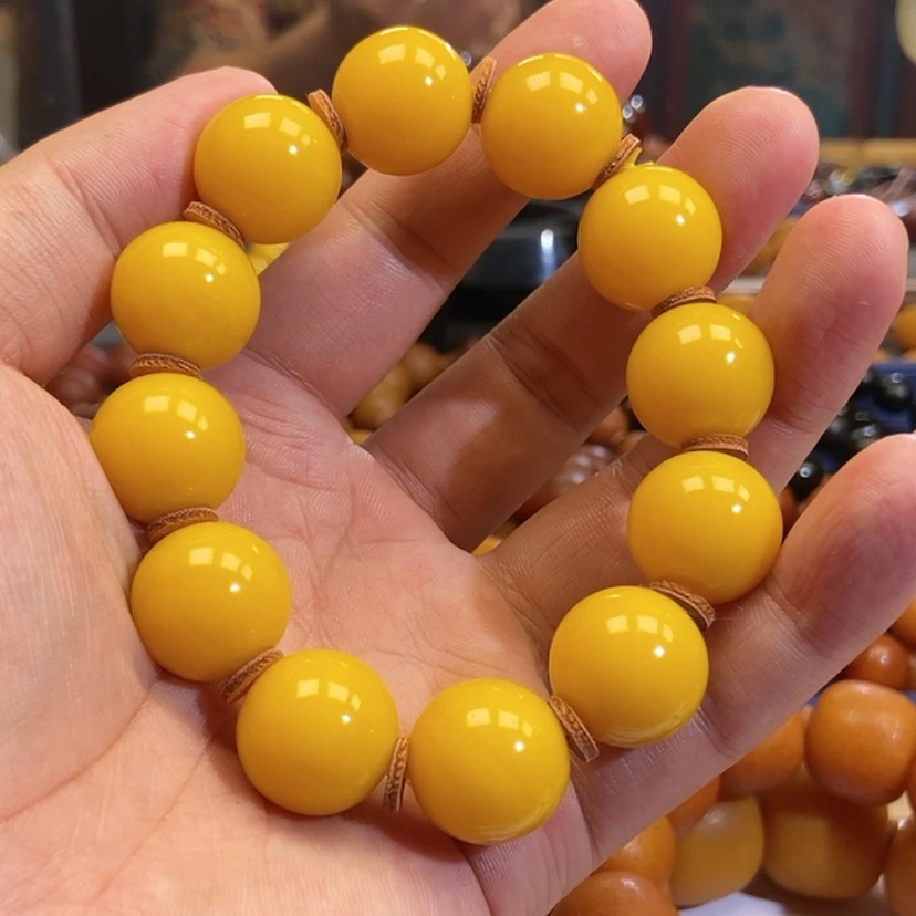 【闪购商品】深*吸鸡油黄圆珠18规格