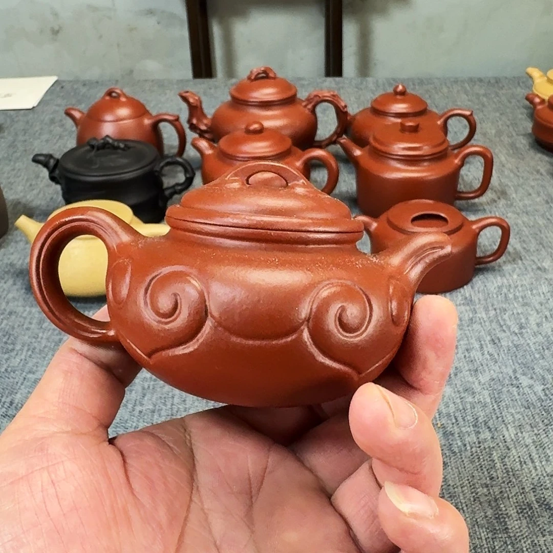 肥***子紫砂茶壶全手工紫砂壶仿古如意