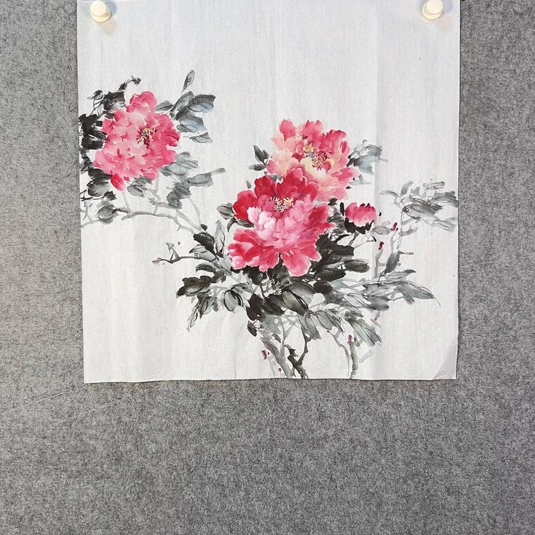 国画840 花鸟在此处飞翔也不太方便