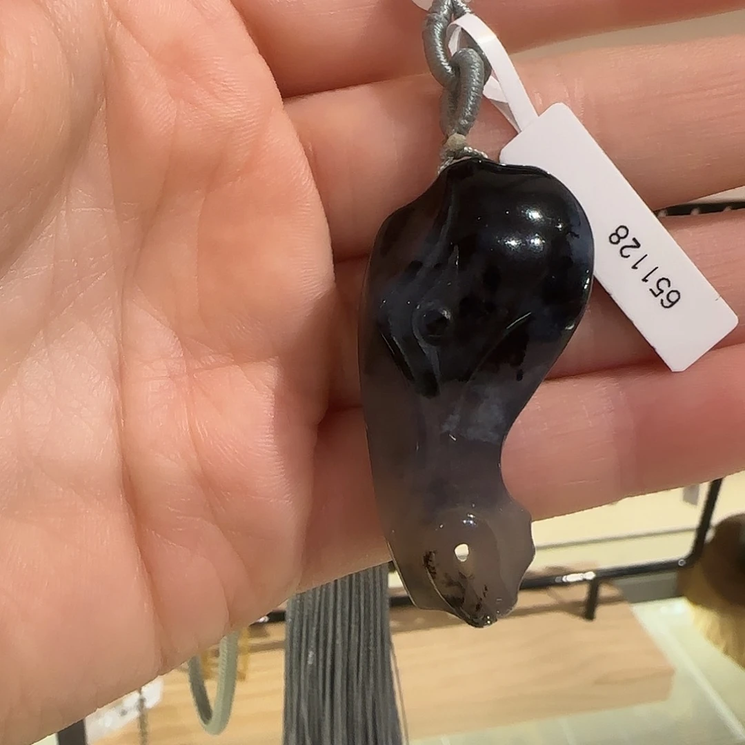 玛瑙/玉髓手链未镶嵌海*青花马头吊坠