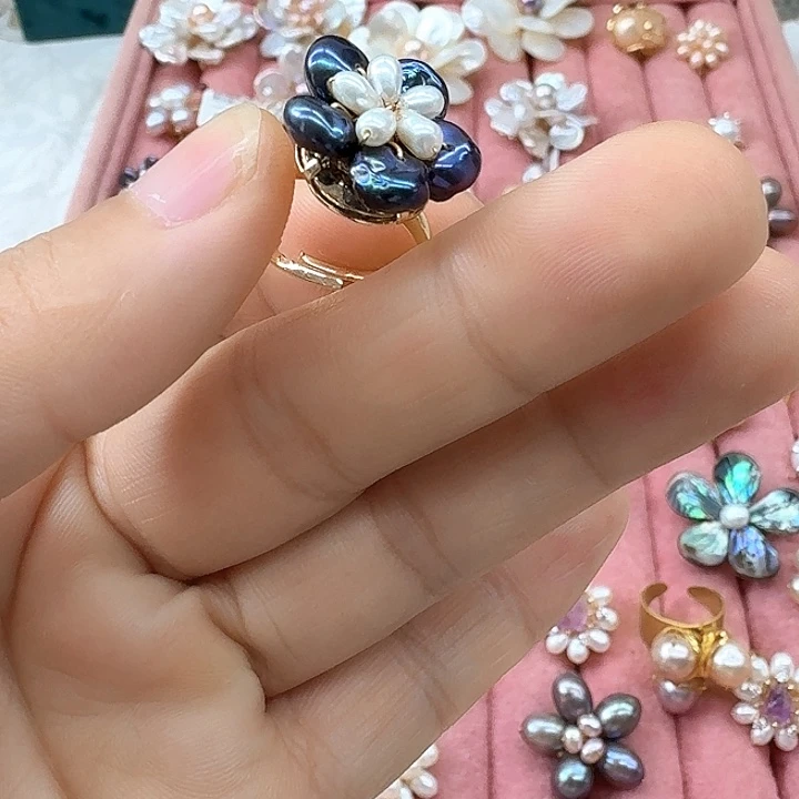 淡水珍珠未镶嵌戒指