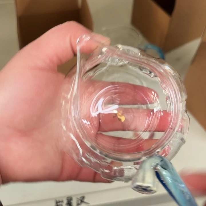 手工艺品玻璃玻璃茶器连军蓝凤玉