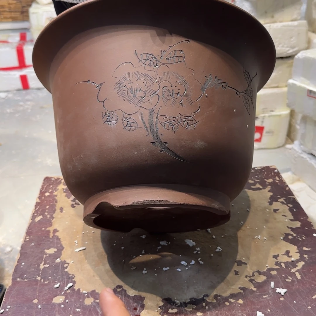 紫砂花盆口径31.21口径