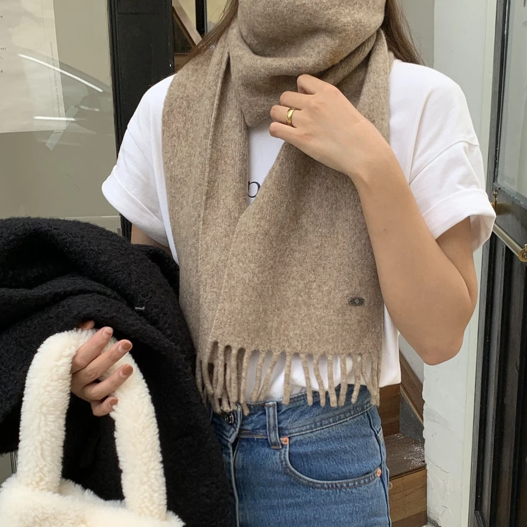 羊绒围巾女冬季爆款2025新款洋气百搭秋冬保暖百搭围脖送给女朋友