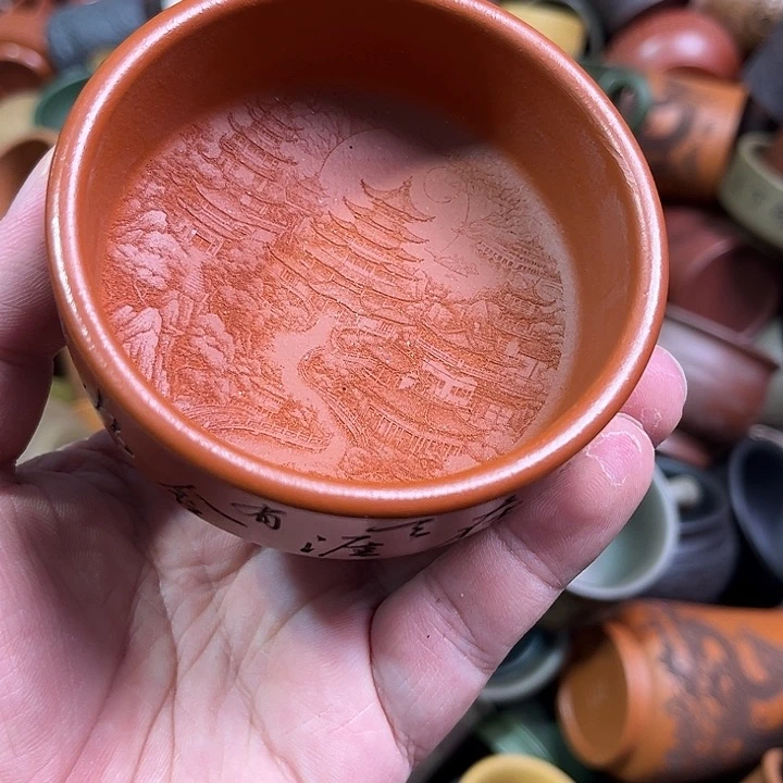 紫砂茶杯全手工紫砂主人杯