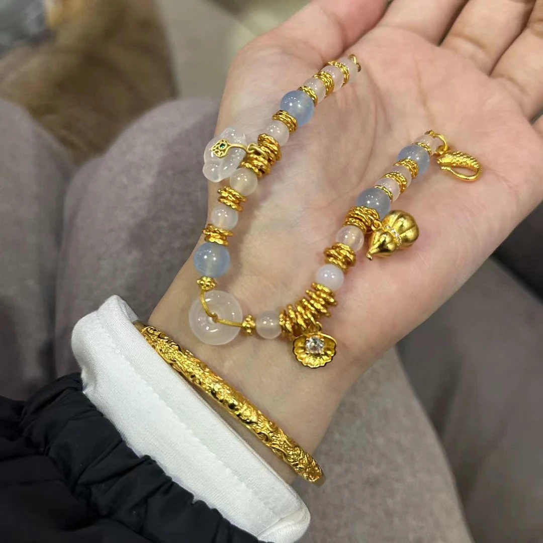 铜合金手链 高级感冰透手串-4386