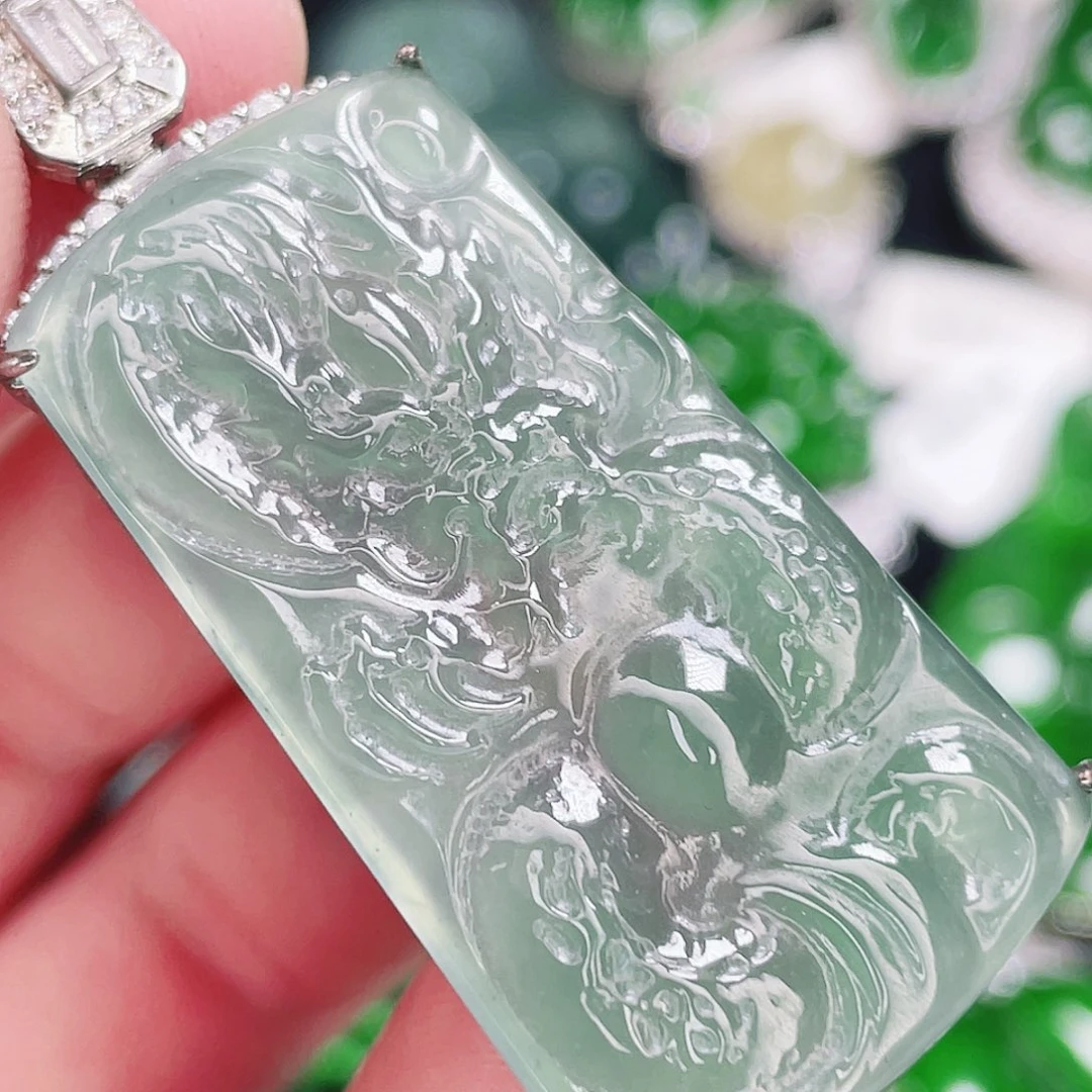 翡翠未镶嵌颈饰480