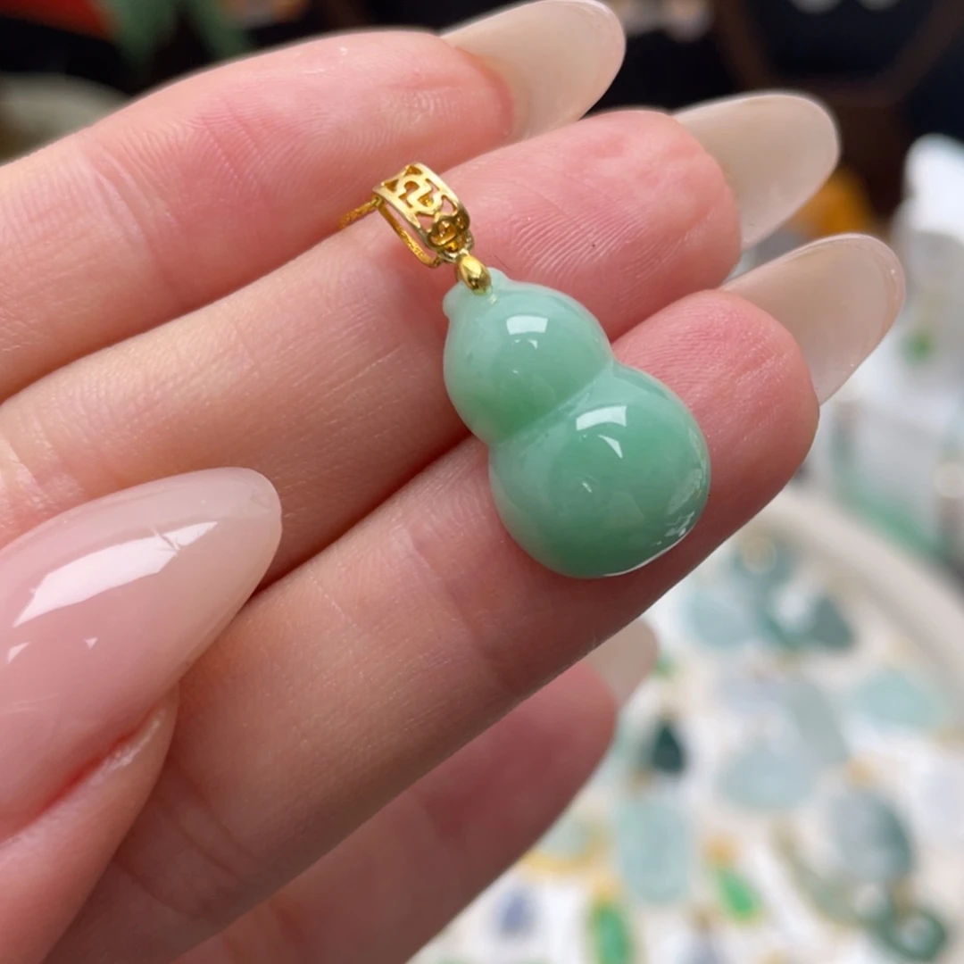 翡翠银S925镶嵌颈饰