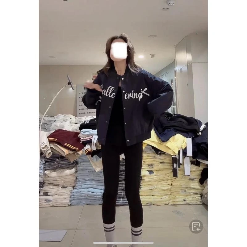 【柒汐】推荐字母蝴蝶结棒球外套611