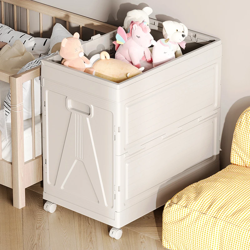 三秒折叠收纳箱家用被子衣物玩具收纳盒大容量整理箱客厅简约