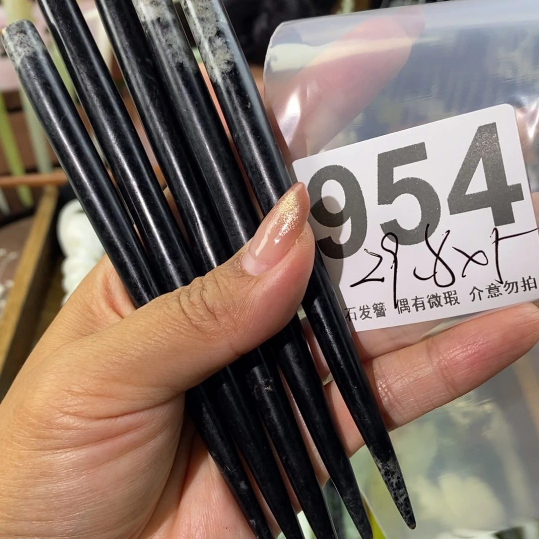 蛇纹石玉发饰未镶嵌琳*