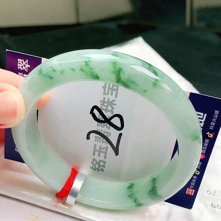 翡翠未镶嵌手镯缅甸天然a货翡翠手镯