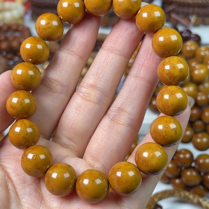 紫金鼠手串12尺寸紫金鼠光珠