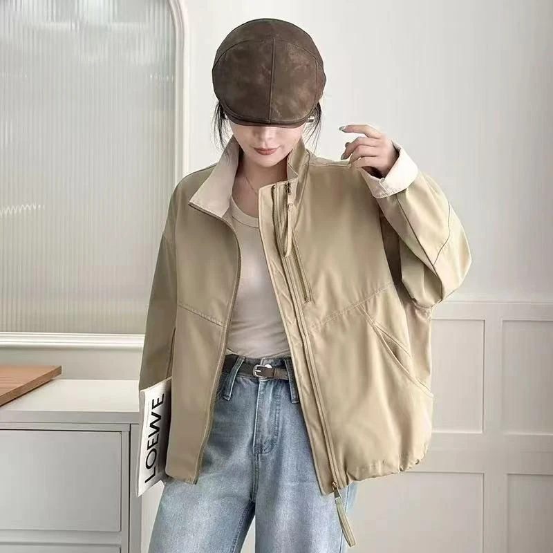 2025最新春秋爆款短款女小个子派克服春季版休闲宽松短款外套