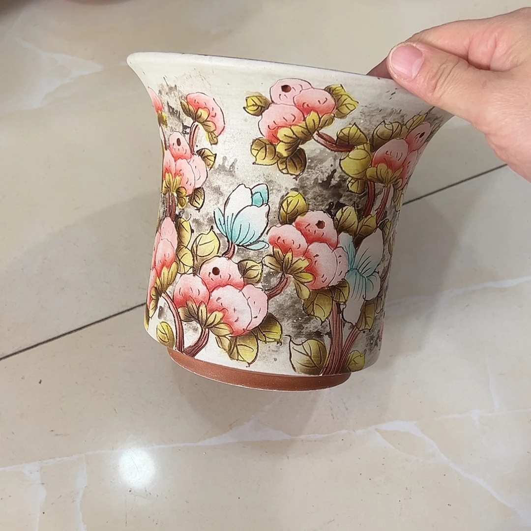 景德镇炫彩手绘口16.5高15