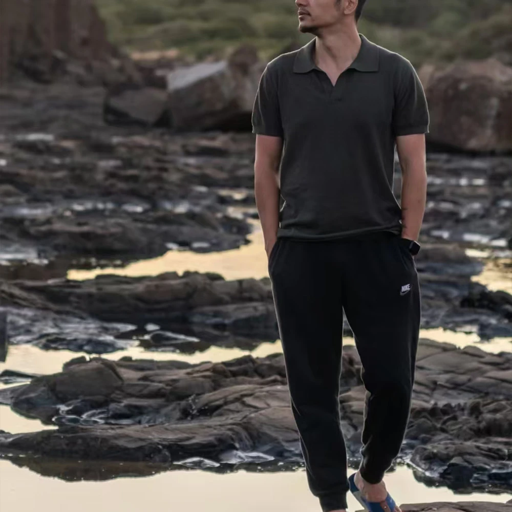 一眼就爱上!夏季男士商务精英针织POLO衫透气柔软弹力短袖004