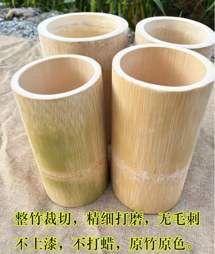 楠竹蒸饭桶纯手工竹筒家用蒸笼竹甑子一体式超大号原木色竹筒