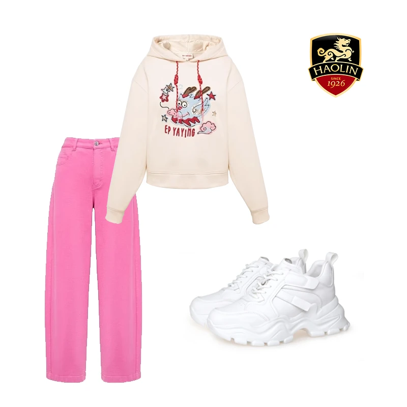 豪麟名鞋迪嘉女装时尚老爹鞋牛皮革DJJGA51WX019