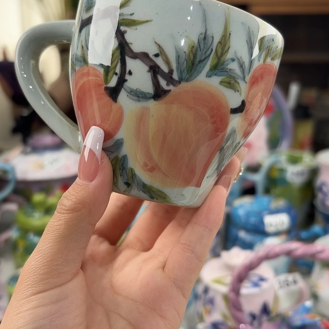 瓷片景德镇手绘高温釉下彩陶瓷茶具