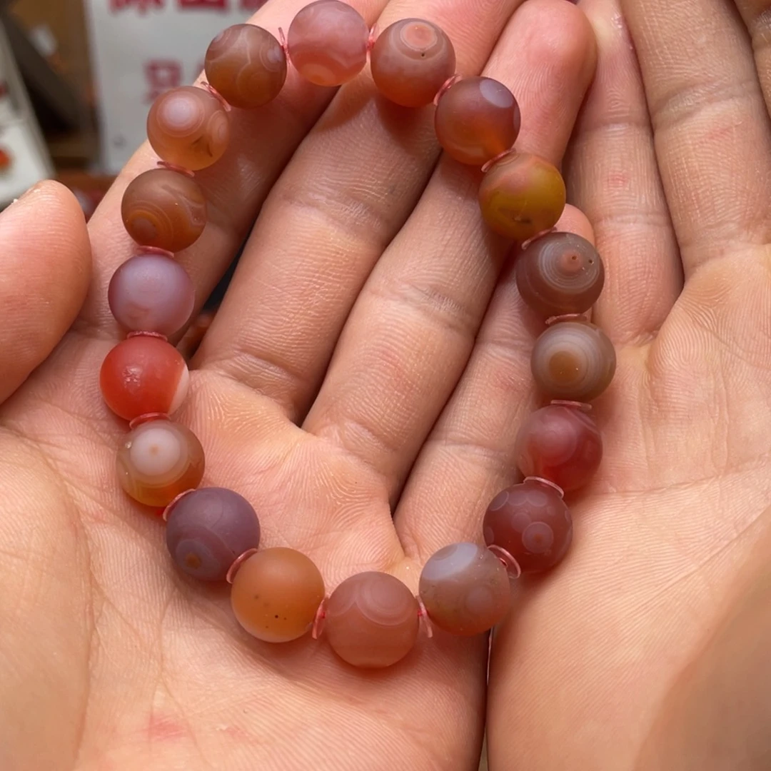 南红玛瑙小庄天眼单圈11mm未镶嵌